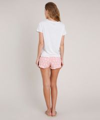 Pijama-Feminino-Lhama-com-Pompom--Just-Chill--Manga-Curta-Cinza-Mescla-Claro-9836545-Cinza_Mescla_Claro_2