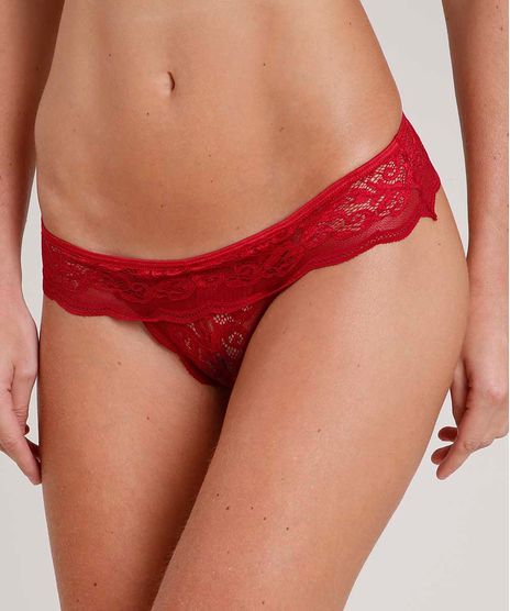 Calcinha-Fio-Dental-em-Renda-e-Tule-Vermelho-Escuro-9820897-Vermelho_Escuro_1