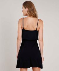 Vestido-Feminino-Curto-Evase-com-Sobreposicao-Alca-Fina-Preto-9853911-Preto_2