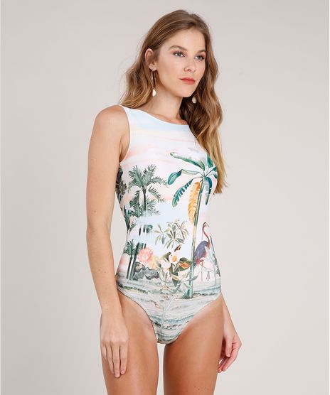 Maio-Body-Estampado-de-Garca-com-Bojo-e-Protecao-UV50--Coral-9784155-Coral_1