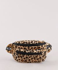 Pochete-Feminina-em-Pelo-Estampada-Animal-Print-Bege-9473094-Bege_1