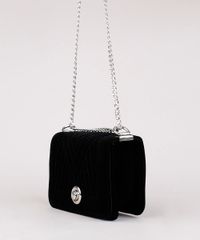 Bolsa-Transversal-Feminina-Pequena-em-Veludo-Preta-9381296-Preto_3