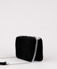 Bolsa-Transversal-Feminina-Pequena-em-Veludo-Preta-9381296-Preto_4