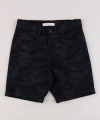Bermuda-de-Sarja-Infantil-Estampada-Camuflada-Preto-9839803-Preto_1