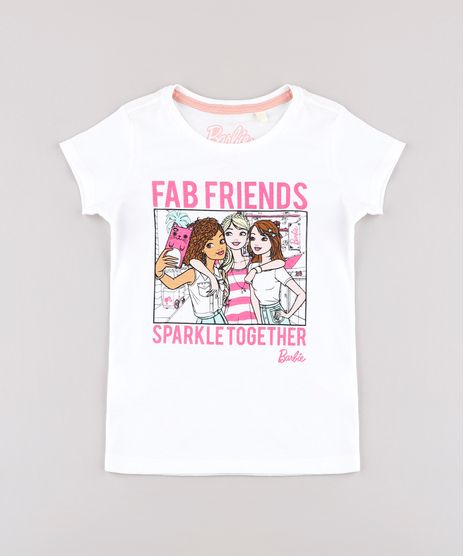 Blusa-Infantil-Barbie---Friends--Manga-Curta-Off-White-9757219-Off_White_1