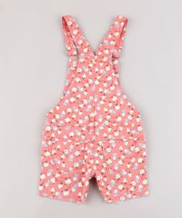 Jardineira-de-Sarja-Infantil-Estampada-Floral-Barra-Desfiada-Coral-9822540-Coral_2
