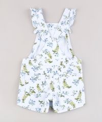 jardineira-Short-Saia-de-Sarja-Infantil-Estampada-Floral-com-Babado-Branca-9822541-Branco_2