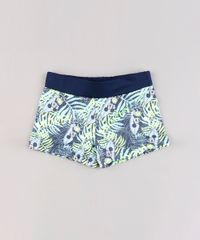 Sunga-Infantil-Boxer-Mickey-Estampada-de-Folhagem-Azul-Marinho-9772667-Azul_Marinho_1