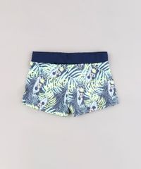 Sunga-Infantil-Boxer-Mickey-Estampada-de-Folhagem-Azul-Marinho-9772667-Azul_Marinho_2