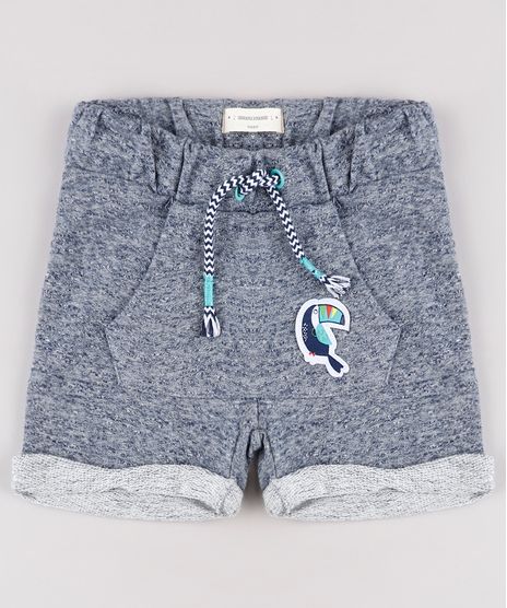 Short-Infantil-em-Moletom-com-Bolso-e-Patch-de-Tucano-Azul-9671645-Azul_1