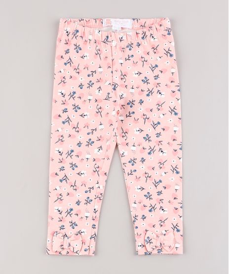 Calca-Legging-Infantil-Estampada-Floral-com-Laco-Rosa-9890050-Rosa_1