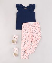 Calca-Legging-Infantil-Estampada-Floral-com-Laco-Rosa-9890050-Rosa_3