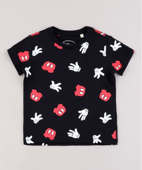 Camiseta-Infantil-Mickey-Estampada-Manga-Curta-Preto-9833199-Preto_1