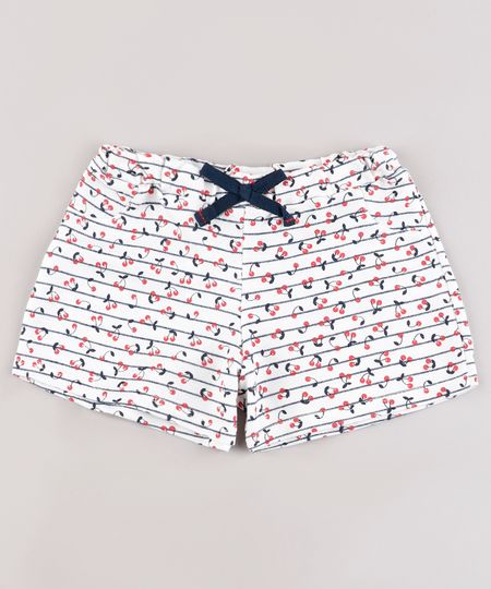 Short-Infantil-Estampado-de-Cereja-Listrado-Branco-9678246-Branco_1 Short-Infantil-Estampado-de-Cereja-Listrado-Branco-9678246-Branco_1
