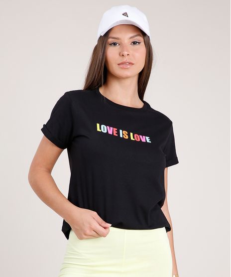 Blusa-Feminina-Ampla--Love-is-Love--Manga-Curta-Decote-Redondo-Preta-9850222-Preto_1