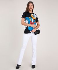 Blusa-Feminina-Pato-Donald-Ampla-Manga-Curta-Decote-Redondo-Preta-9850852-Preto_3