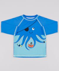 Camiseta-de-Praia-Infantil-Polvo-Raglan-Manga-Longa--Azul-9803487-Azul_1