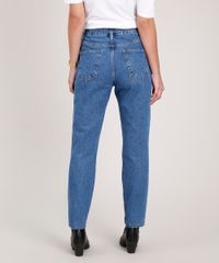 Calca-Jeans-Feminina-Mom-Clochard-Cintura-Super-Alta-com-Cordao-para-Amarrar-Azul-Escuro-9833816-Azul_Escuro_2