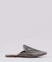 Mule-Feminino-Via-Uno-Bico-Fino-Tresse-Metalizado-Grafite-9839515-Grafite_1