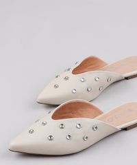 Mule-Feminino-Via-Uno-Bico-Fino-com-Brilho-Bege-Claro-9840236-Bege_Claro_2