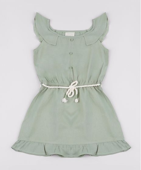 Vestido-Infantil-com-Babado-e-Cordao-Alca-Larga-Verde-Militar-9841842-Verde_Militar_1