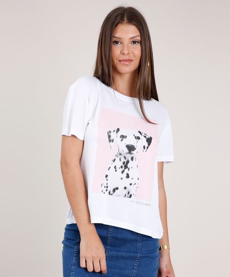 Blusa-Feminina-Ampla-Cachorro-Manga-Curta-Decote-Redondo-Branca-9791742-Branco_1