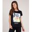 Blusa-Feminina-Princesas-Manga-Curta-Decote-Redondo-Preta-9850223-Preto_1