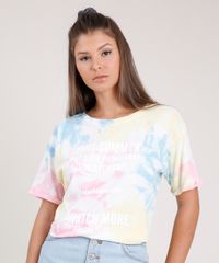 Blusa-Feminina-Ampla--Watch-More-Sunsets--Estampada-Tie-Dye-Manga-Curta-Decote-Redondo-Branca-9785794-Branco_1