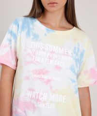 Blusa-Feminina-Ampla--Watch-More-Sunsets--Estampada-Tie-Dye-Manga-Curta-Decote-Redondo-Branca-9785794-Branco_4