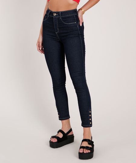 Calca-Jeans-Feminina-Sawary-Cigarrete-Push-Up-Cintura-Alta-Azul-Escuro-9844942-Azul_Escuro_1