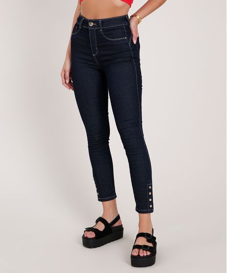 Calca-Jeans-Feminina-Sawary-Cigarrete-Push-Up-Cintura-Alta-Azul-Escuro-9844942-Azul_Escuro_1