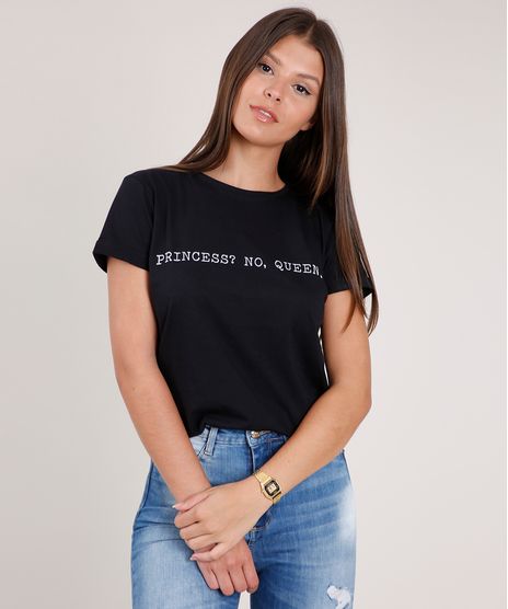 Blusa-Feminina--Princess--No-Queen---Manga-Curta-Decote-Redondo-Preta-9778068-Preto_1