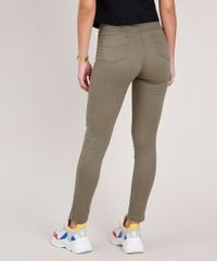 Calca-de-Sarja-Feminina-Sawary-Super-Skinny-Cintura-Alta-Verde-Militar-9876240-Verde_Militar_2