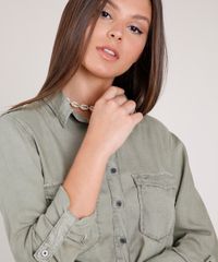 Camisa-Feminina-com-Bolsos-e-Martingale-Manga-Longa-Verde-Militar-9820777-Verde_Militar_4