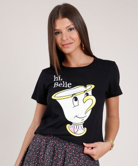 Blusa-Feminina-Xicara-Zip-a-Bela-e-a-Fera-Manga-Curta-Decote-Redondo-Preta-9850220-Preto_1