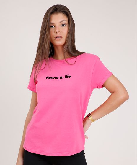 Blusa-Feminina-Ampla--Power-in-Life--Manga-Curta-Decote-Redondo-Pink-9615400-Pink_1