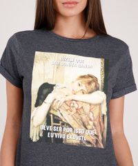 Blusa-Feminina--Vivo-Exausta--Manga-Curta-Decote-Redondo-Cinza-Mescla-Escuro-9850342-Cinza_Mescla_Escuro_4