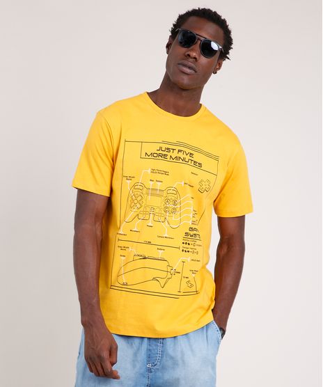 Camiseta-Masculina-Games-Manga-Curta-Gola-Careca-Mostarda-9631017-Mostarda_1