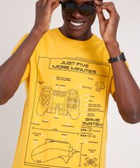 Camiseta-Masculina-Games-Manga-Curta-Gola-Careca-Mostarda-9631017-Mostarda_4