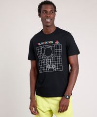 Camiseta-Masculina-PlayStation-Manga-Curta-Gola-Careca-Preto-9781568-Preto_1