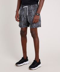 Short-Masculino-Estampado-Etnico-com-Bolsos-e-Cordao-Preto-9847356-Preto_1