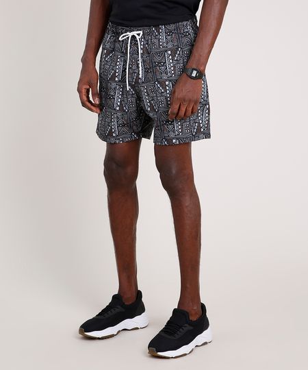 Short-Masculino-Estampado-Etnico-com-Bolsos-e-Cordao-Preto-9847356-Preto_1 Short-Masculino-Estampado-Etnico-com-Bolsos-e-Cordao-Preto-9847356-Preto_1