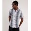 Camisa-Masculina-Tradicional-Estampada-Animal-Print-Cobra-Manga-Curta--Cinza-9854618-Cinza_1