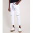 Calca-de-Sarja-Masculina-Tapered-com-Rasgos-e-Cordao-Branco-9814881-Branco_1