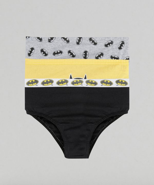 Kit de 3 Cuecas Batman Multicor 2