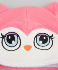 Gorro---Coruja--em-Plush---Luvas-Rosa-8490533-Rosa_3
