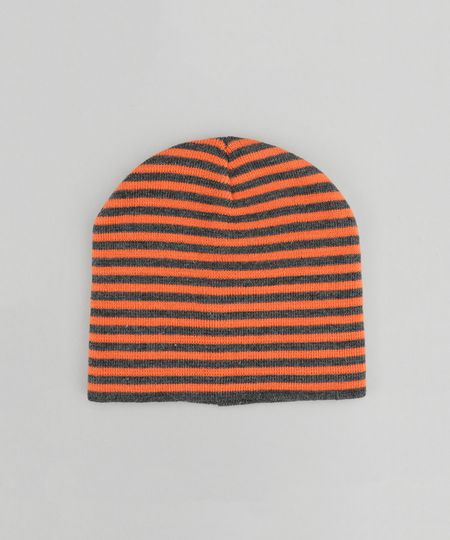 Gorro-Listrado-em-Trico-Laranja-8489884-Laranja_1