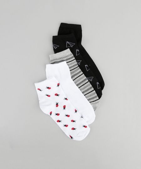 Kit-de-5-Meias-Estampadas-Multicor-8562055-Multicor_1