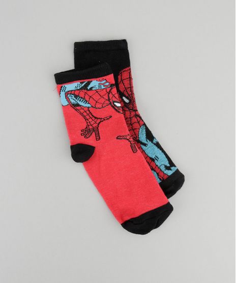 Kit-de-2-Meias-Homem-Aranha-Multicor-8550452-Multicor_1