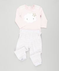 Calca-Listrada-em-Plush-de-Algodao---Sustentavel-Rosa-Claro-8479245-Rosa_Claro_3